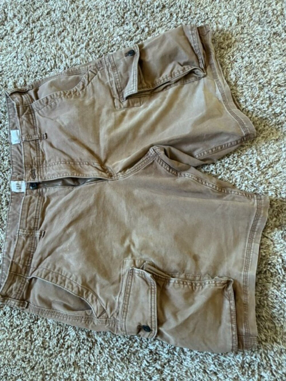 Vintage GAP Streetwear Faded Cargo Shorts Khaki, size 38